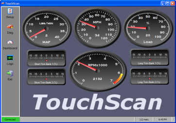 TouchScan: Dashboard