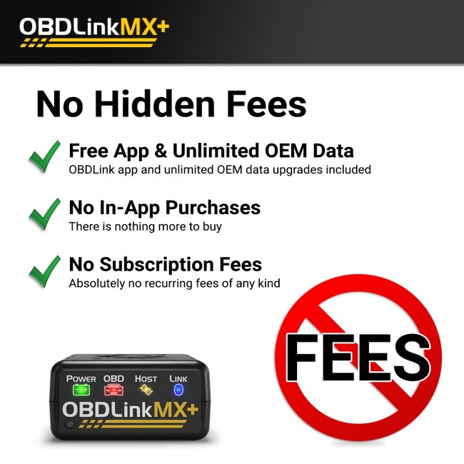 OBDLink MX+ Bluetooth OBD-II Scan Tool for iOS, Android