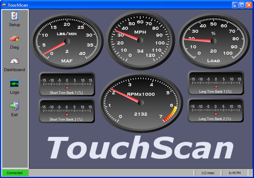 Touchscan OBDII Software