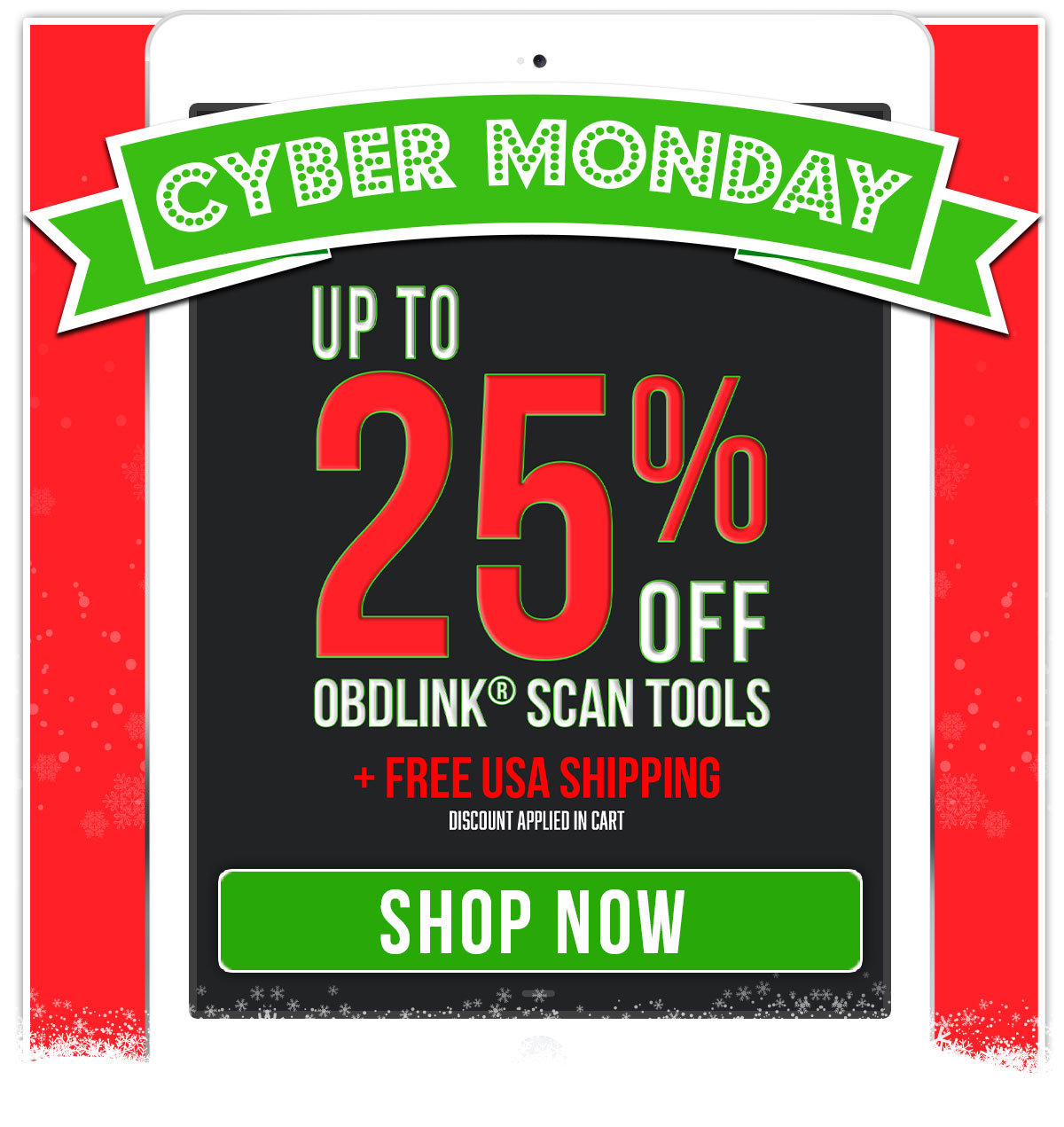 Cyber Monday Sale - Up to 25% Off Scan Tools