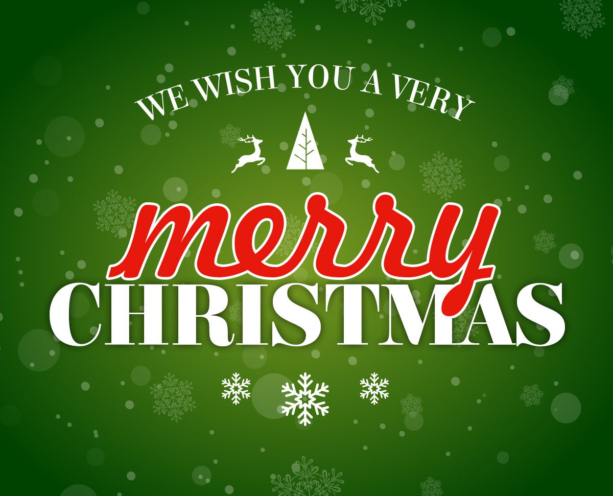 We wish you a very Merry Christmas
