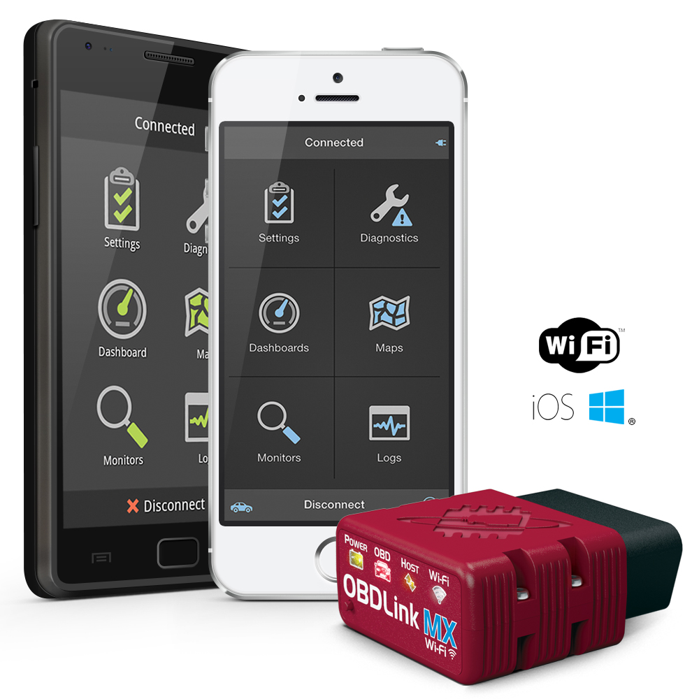 OBDLink MX Wi-Fi with Android & iOS phones